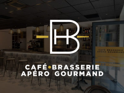 Logo mise en situ du BDH (bar du Haut), café, brasserie, restaurant situé à Rognac